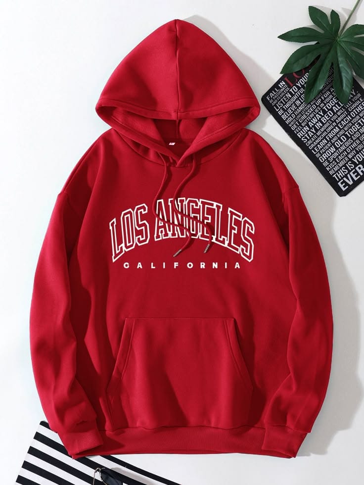 LA Collegiate Red Hoodie